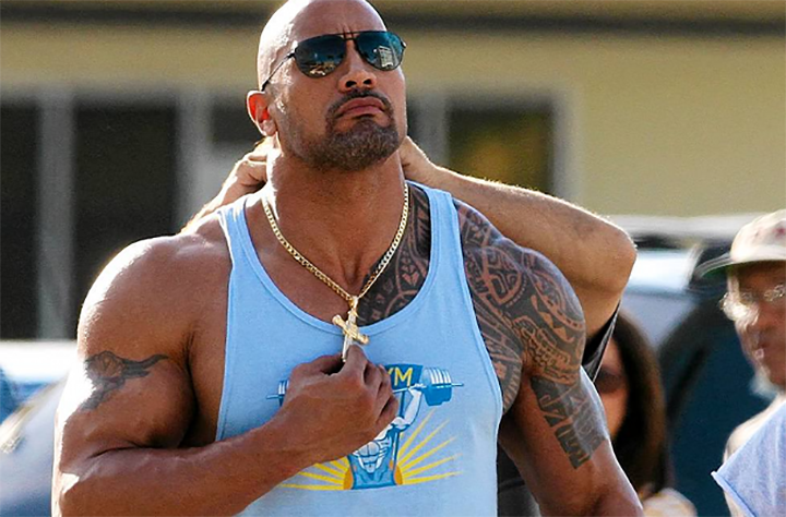 Actor Dwayne Johnson overcame failure, set his feet upon The Rock