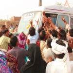 freed slaves board buses