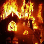 church burning Mardan