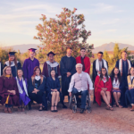 pastor harold warner with graduates in tucson door church